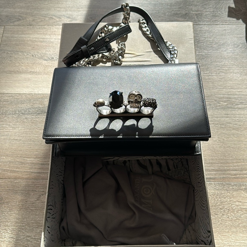 Alexander McQueen Jeweled Satchel Handbag